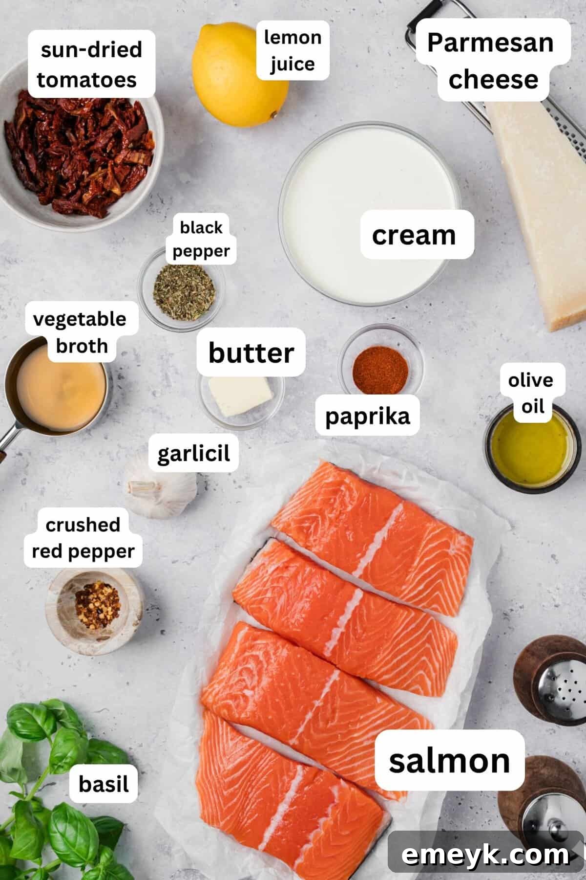 Marry Me Salmon Recipe Ingredients 