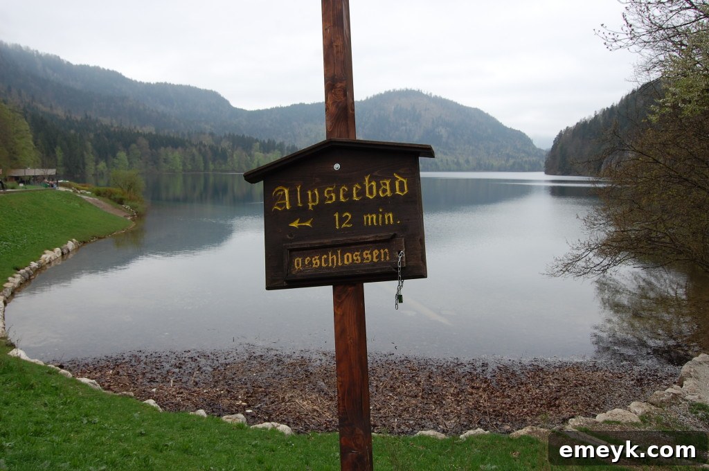 Serene lake surrounded by mountains near Fussen, Germany, reflecting the natural beauty of Bavaria