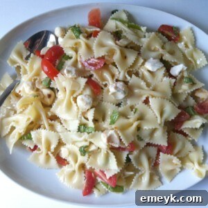 Vibrant Caprese Pasta 9 Caprese Pasta Salad from A Cedar Spoon