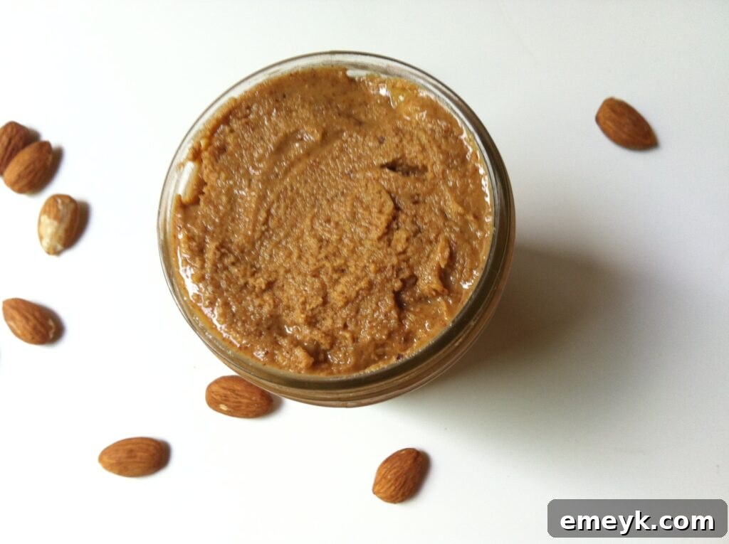 How to make homemade almond butter with raw almonds in a food processor