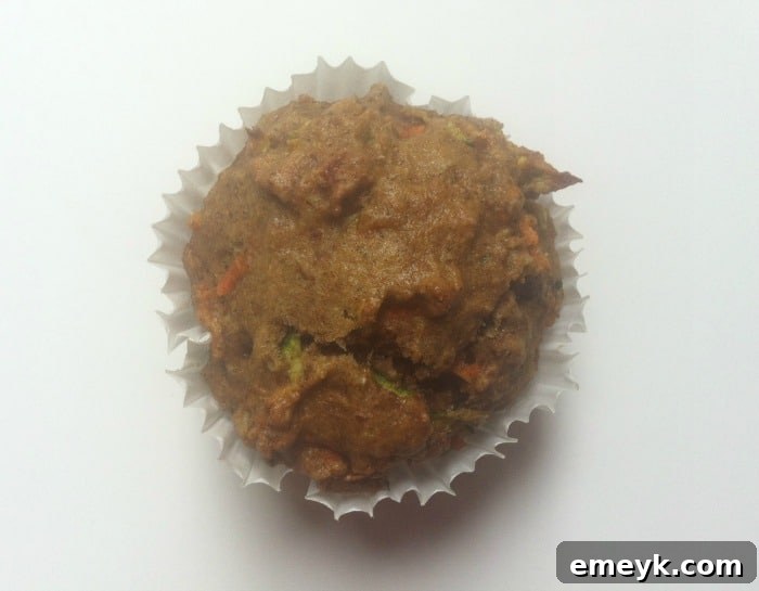 A stack of delicious homemade Carrot Zucchini Muffins ready to be served