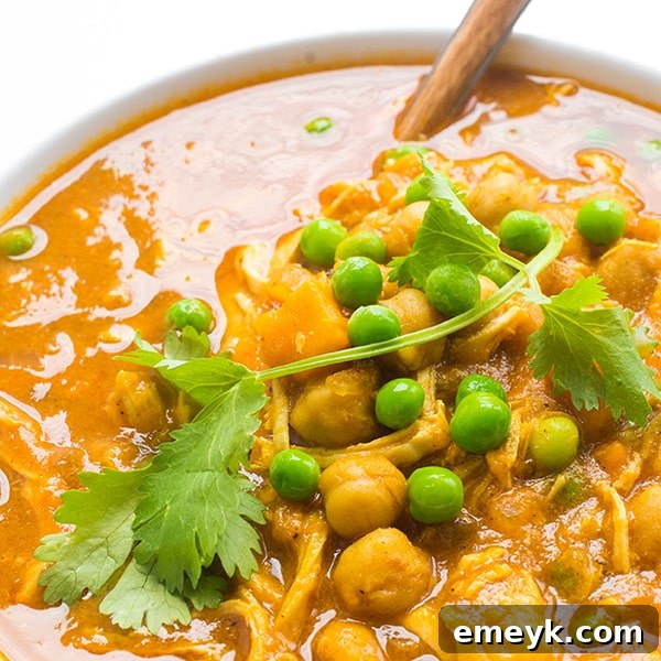 35 Stress Free Crockpot Meals for Back to School 15 Fragrant Slow Cooker Chicken Curry from The Lemon Bowl, a rich and comforting meal perfect over rice.