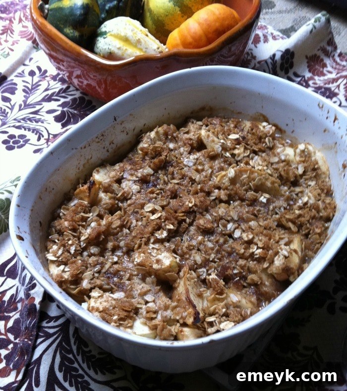 Apple Crisp fresh from the oven