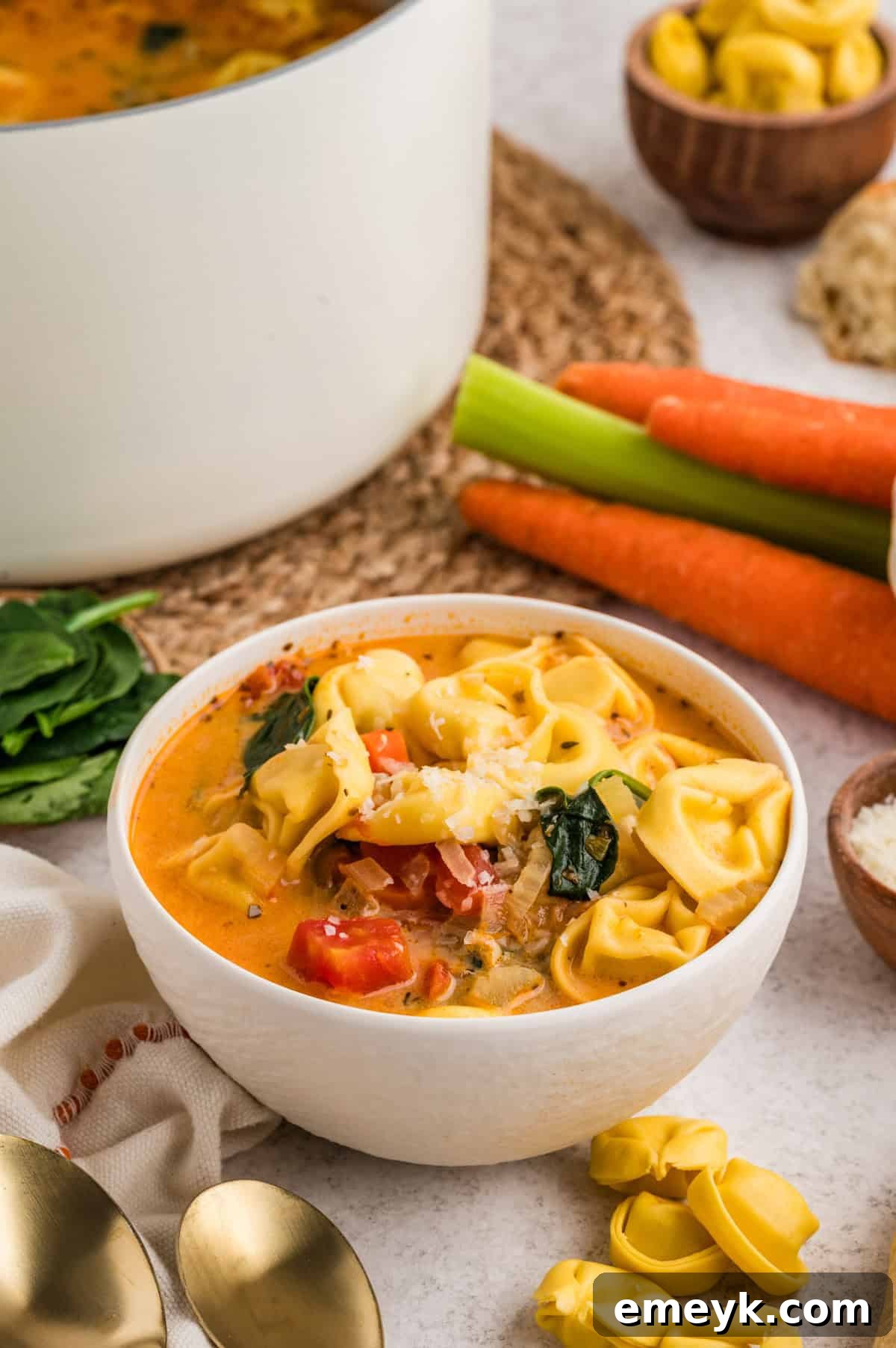 Homemade Tortellini Soup 