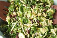 Vibrant Kale and Shaved Brussels Sprout Salad