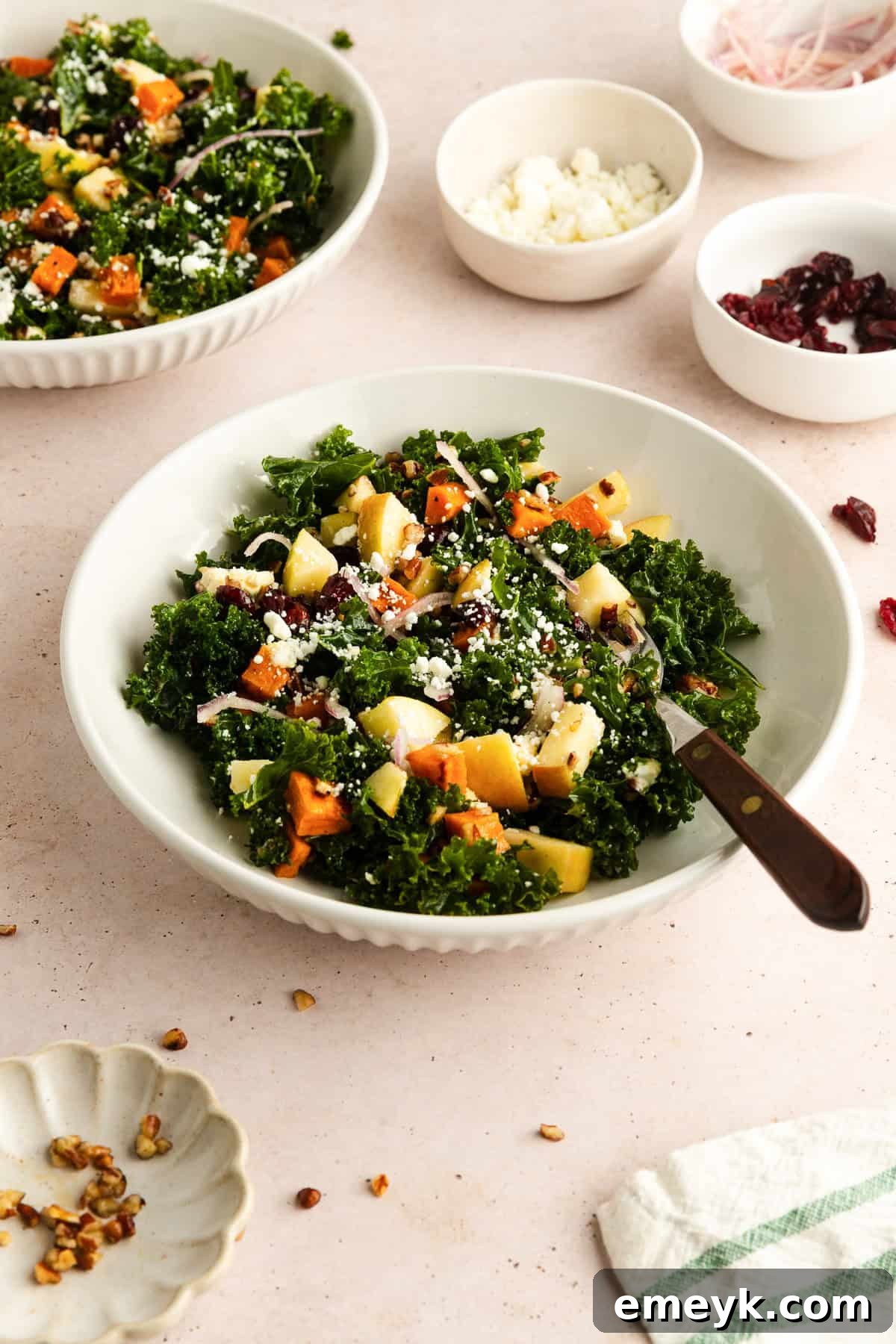 Hearty Kale and Sweet Potato Salad Ready to Serve