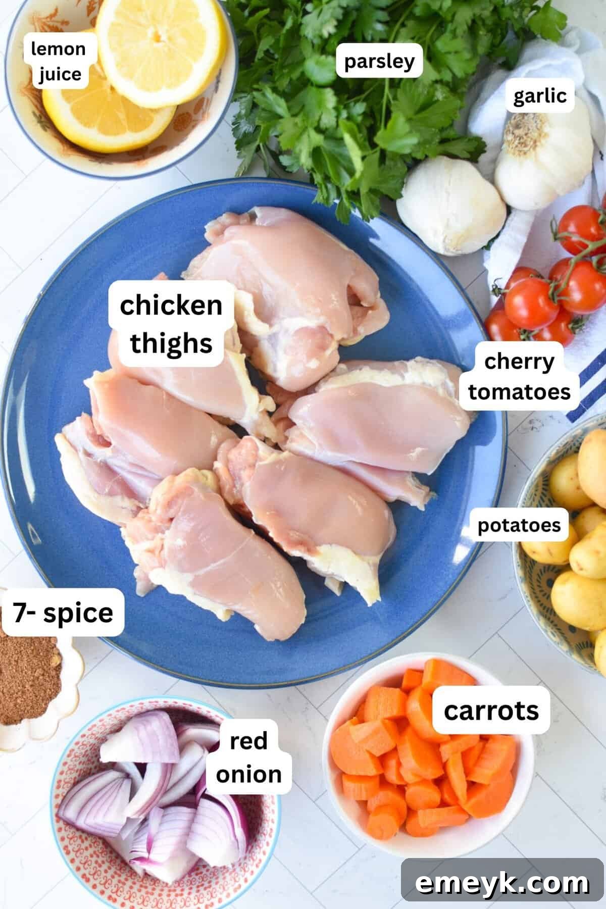 Lebanese Chicken with 7 Spice recipe ingredients