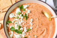 Smoky Red Pepper and Whipped Feta Dip