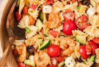 Mediterranean Shrimp Pasta Salad—Perfect Make-Ahead Recipe