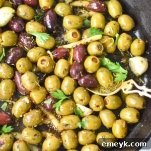 Warm Olives with Lemon and Mediterranean Herbs