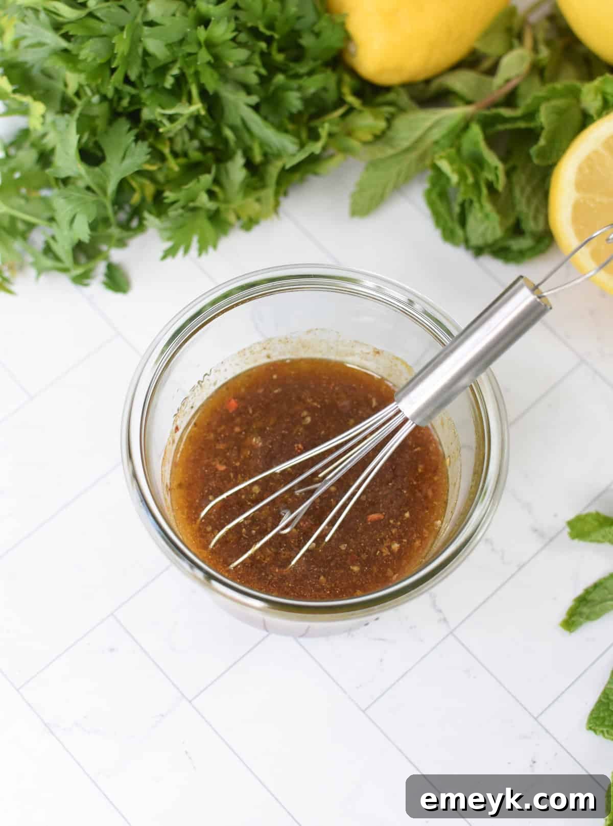 Moroccan Dressing in a mason jar