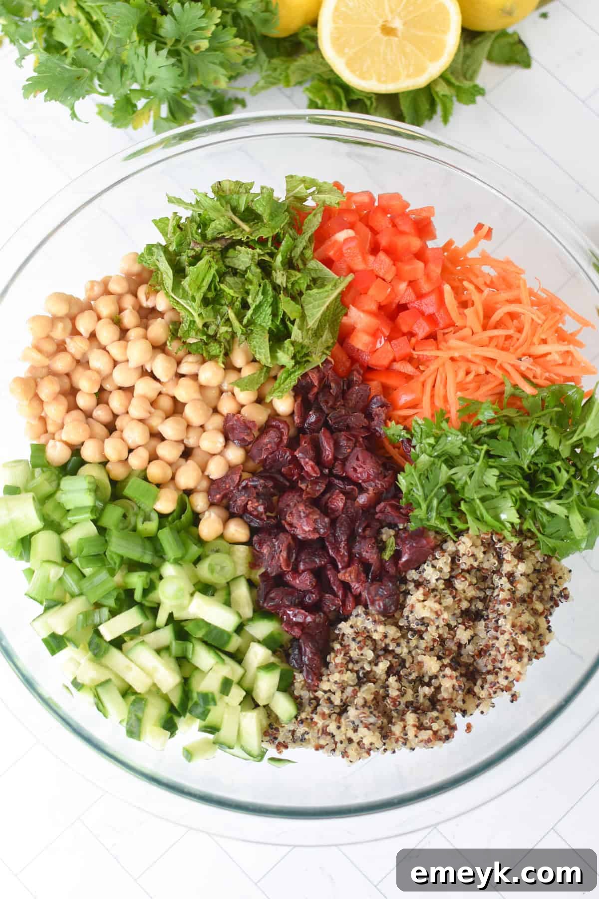 Quick Moroccan Chickpea Quinoa Salad