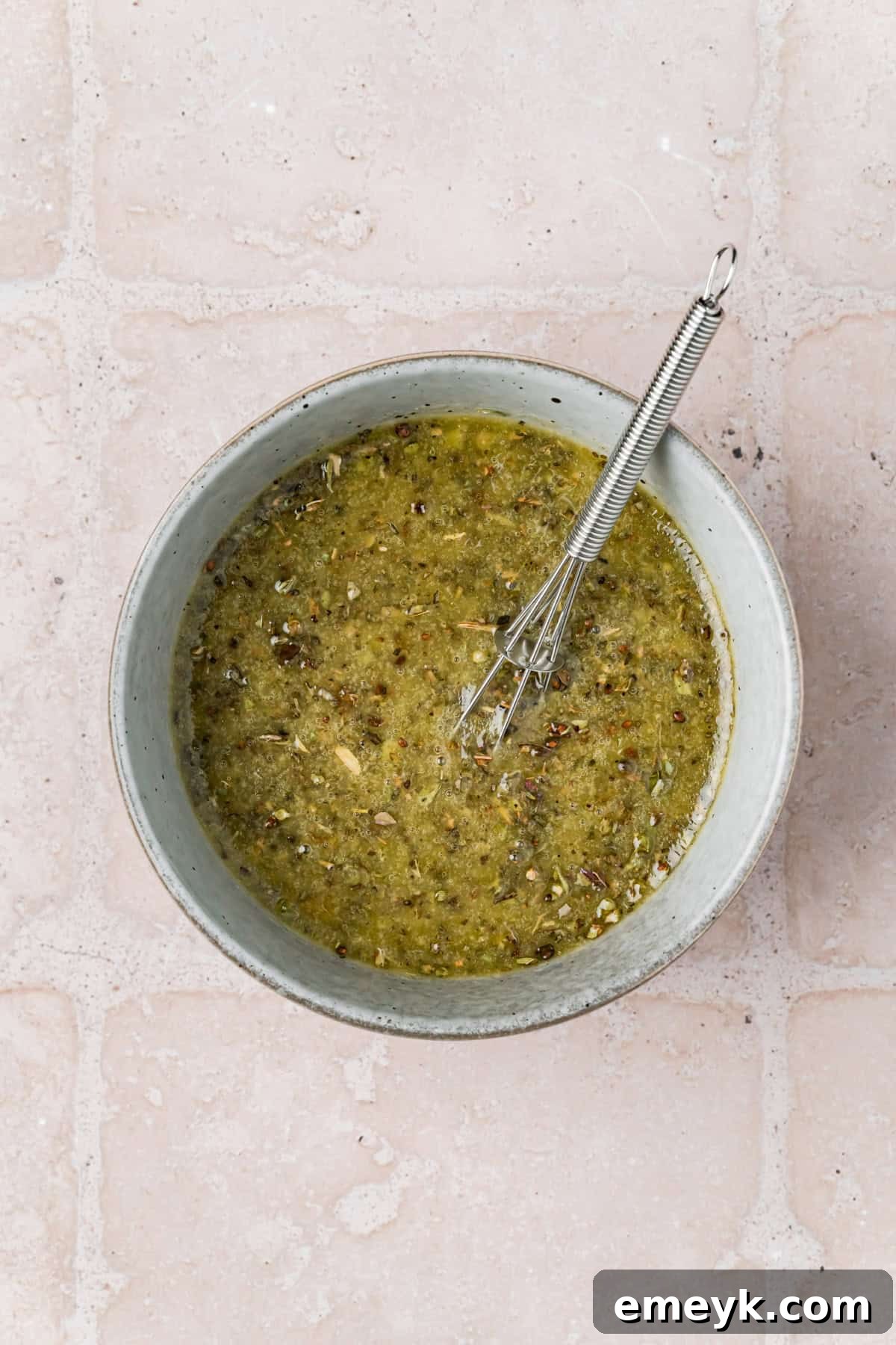 Herb Vinaigrette for a Shrimp Pasta Salad 