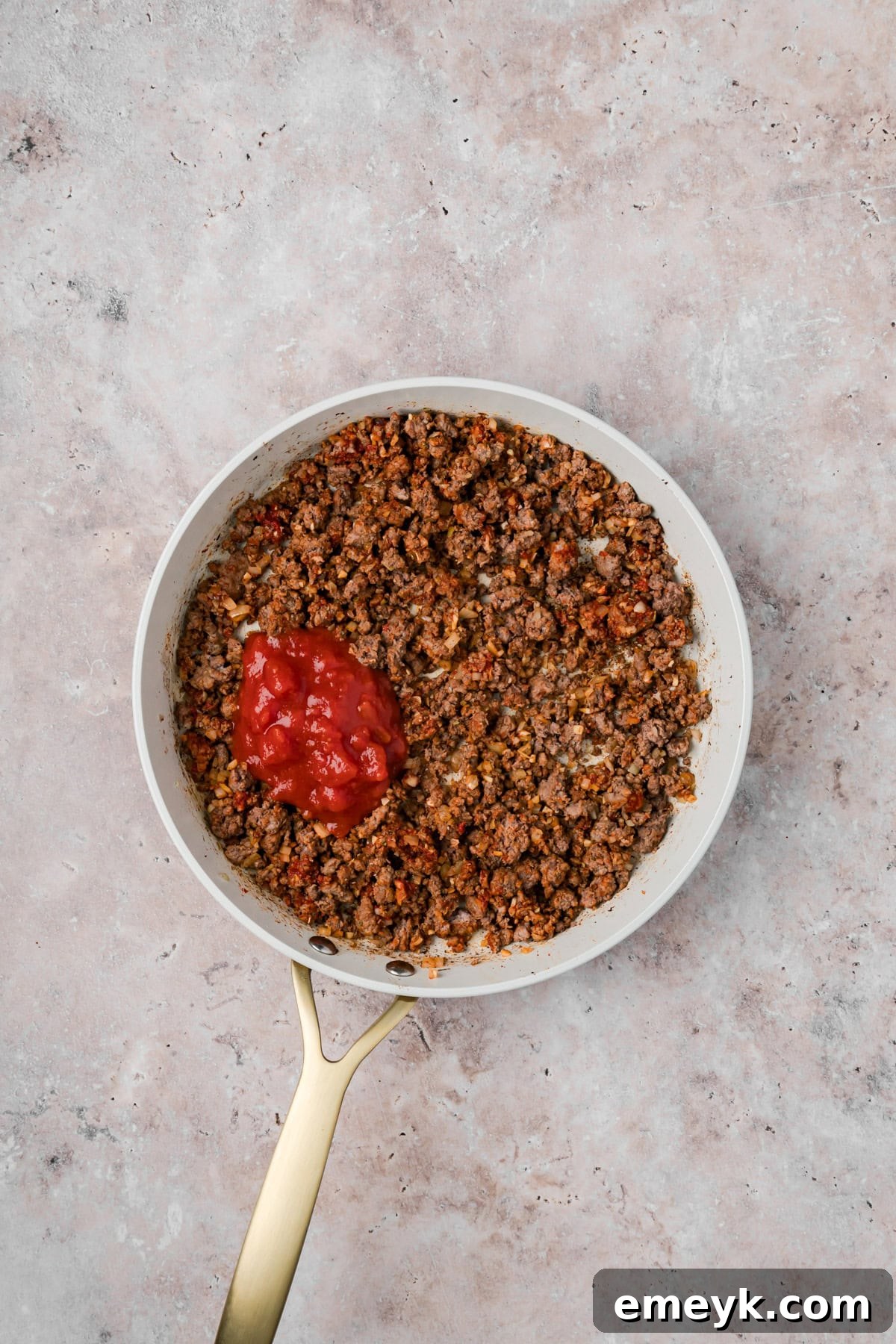 Tomato Paste in ground beef