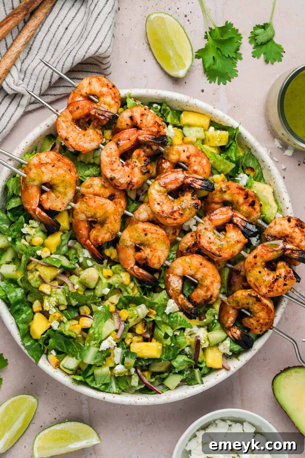 Easy Shrimp Salad with Lime Dressing 