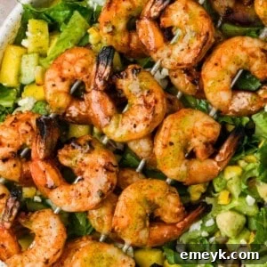 Easy Grilled Shrimp Salad with Cilantro Vinaigrette
