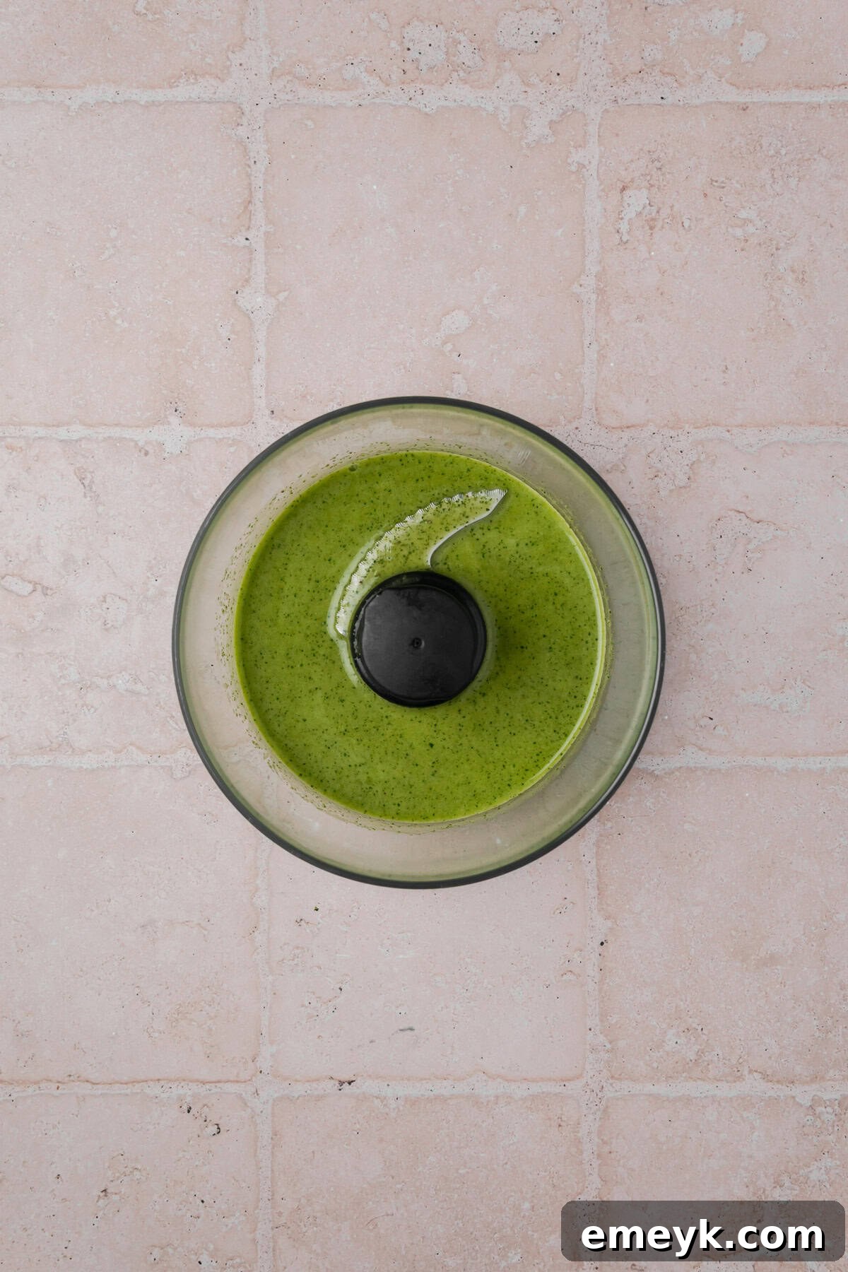 Cilantro dressing in a blender 