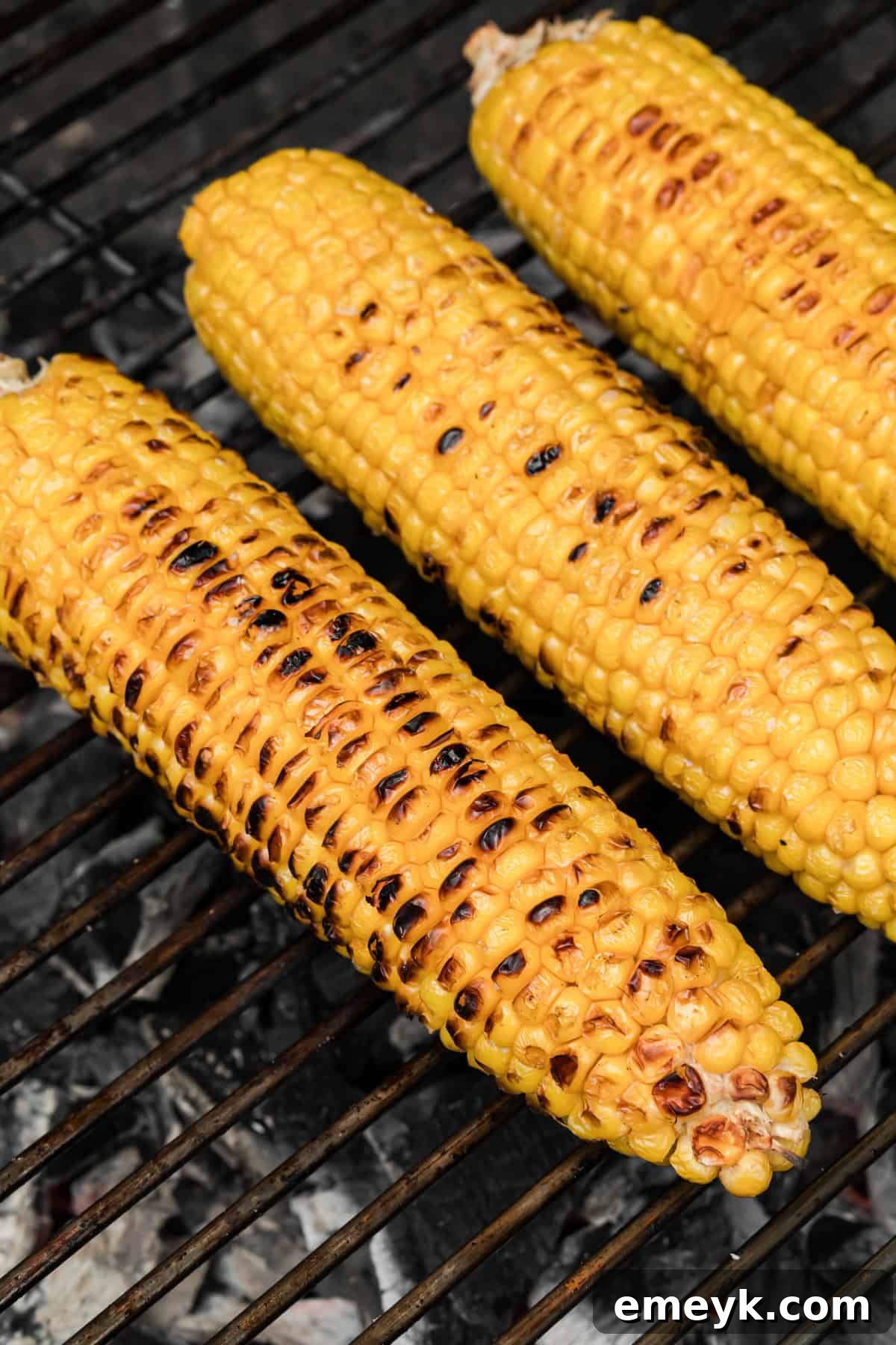 Grilled Corn on a grill