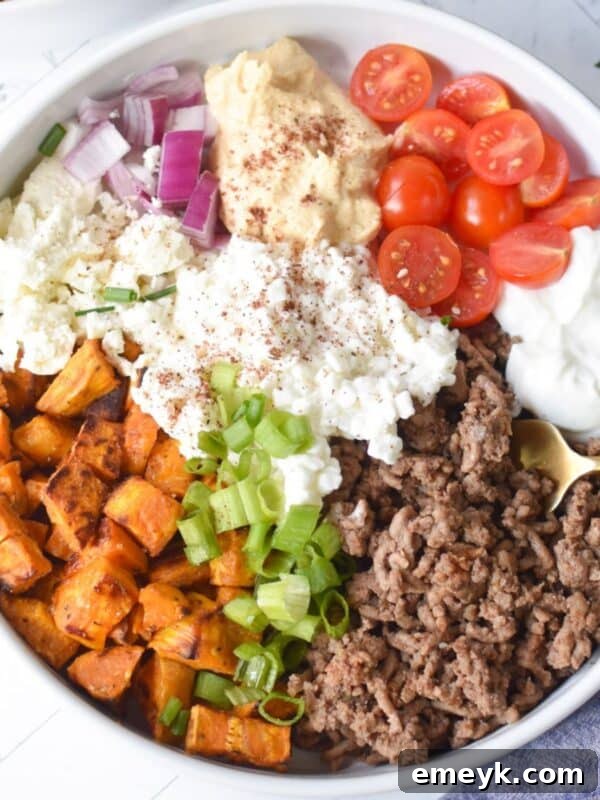 Sweet Potato Cottage Cheese Bowls 1200 x 1200