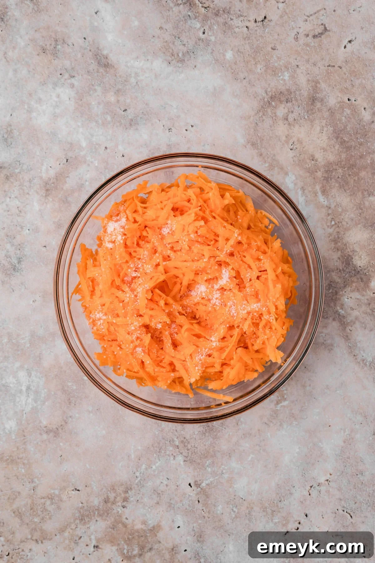 Sweet Potatoes Shredded in a bowl 